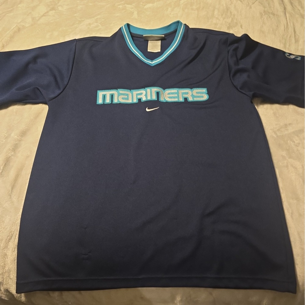 Vintage Nike MLB Pullover Seattle Mariners Center Swoosh Stitched Logo